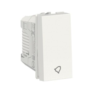 PULSADOR PARA TIMBRE DE 1 MÓDULO, 10A, 250V, S70112604 SCHNEIDER ELECTRIC
