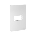 PLACA DE 1 MÓDULO Y 1 SEGMENTO EN COLOR PLATA. S735101274 SCHNEIDER ELECTRIC