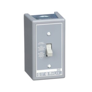 Manual Starter, fractional horsepower, 16A, 2 poles, 1 HP at 277 VAC, toggle operated, no indicator, NEMA 1 enclosure 2510FG2