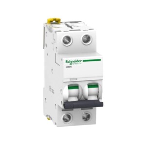 INTERRUPTOR TERMOMAGNÉTICO A9 2 POLOS, 10 A, CURVA C. A9F74210 SCHNEIDER ELECTRIC