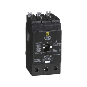 Interruptor Atornillable marco E-3P 50 A 480/277 Vca 18/25kA EDB34050