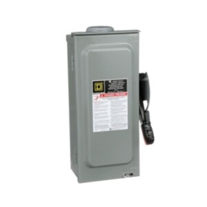 INTERRUPTOR DE SEGURIDAD SIN PORTAFUSIBLE, 3 POLOS, 30 A, NEMA 3R, HU361RB SCHNEIDER ELECTRIC