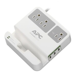 SUPRESOR DE PICOS MARCA APC ESSENTIAL 3 SALIDA5-15R 3 PUERTOS USB VOLT DE OPERACION 120V P3U3