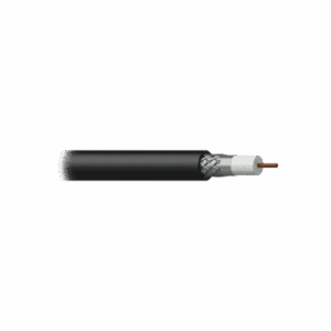 Bobina de cable coaxial RG6U de 100 metros con malla de aluminio al 60 %, Calibre 18. Hecho en México.