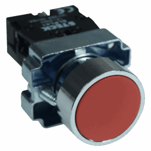 BOTÓN PUL METÁLICO ROJO 22.5 MM Ø SLMRN1