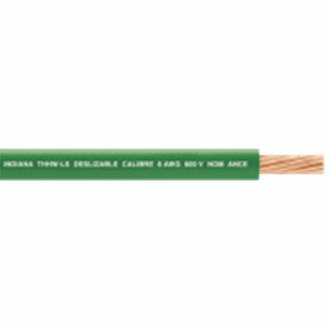 ( Venta por metro ) Cable 10 awg  color verde, conductor de cobre suave cableado. Aislamiento de PVC, auto-extinguible.: SLY-304-GRN