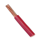 Cable Eléctrico 10 awg  color rojo,Conductor de cobre suave cableado. Aislamiento de PVC, auto extinguible. BOBINA 100 MTS: SLY-304-RED/100