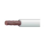 ( SSLU13 ) Cable Eléctrico 10 awg  color blanco,Conductor de cobre suave cableado. Aislamiento de PVC, autoextinguible. BOBINA 100 MTS  : SLY-304-WHT/100