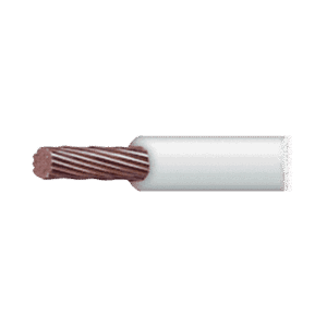 ( SSLU13 ) Cable Eléctrico 10 awg  color blanco,Conductor de cobre suave cableado. Aislamiento de PVC, autoextinguible. BOBINA 100 MTS  : SLY-304-WHT/100