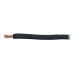 Cable Eléctrico 18 awg  color negro, Conductor de cobre suave cableado. Aislamiento de PVC, auto-extinguible.BOBINA de 100 MTS: SLY-328-BLK/100