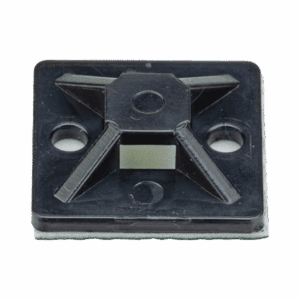 Montaje-Sujetador Adhesivo STRONGHOLD de 4 Vías de 3/4" x 3/4" x 1/4", Color Negro,  Nylon 6.6 Retardante de Llamas V-2, Paquete de 100pz  SMP12A-C0