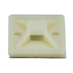 Montaje-Sujetador Adhesivo STRONGHOLD de 4 Vías de 1" x 1" x 1/4", Color Natural,  Nylon 6.6 Retardante de Llamas V-2, Paquete de 100pz  SMP16A-C