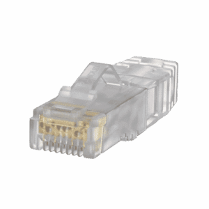 Plug RJ45 Cat6A, Para Cable UTP de Calibre 23-24 AWG, Chapado en Oro de 50 micras, Paquete de 100 piezas  SP6X88-C
