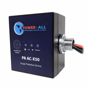 Supresor de picos de 100 ka a 120/240 VCA 2 fases PA-AC2100MF-07