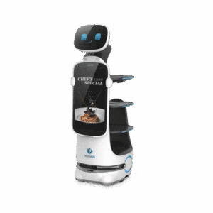 Robot Autonomo para Servicio de Meseros Ubicado por SLAM (Laser) / Mejora el Servicio al Cliente / Soporta 10 Kgs por Charola / Ideal para Restaurantes, Cafeterias, Hospitales, Salones de Eventos, Etc...  T10LS