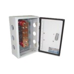 Barra de Unión y Distribución de Hilos Tierra Física con Gabinete de 1000 Amperes de Capacidad. TG-BUE-10