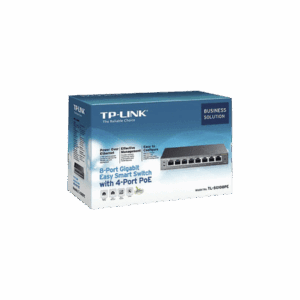 TL-SG108PE, Switch Inteligente PoE 802.3af, 8 x GigaEth, 56w