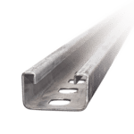 Unicanal perforado 4x2, 3000 mm, con acabado Electro Zinc  UNP-4X2-U30-EZ