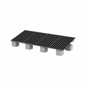 Montaje para Panel Solar, Riel "8" de 5400mm para Módulos con Espesor de 35mm, Velocidad de Viento Máx. 136km/h (20° a 45°)   VEKTOR8R
