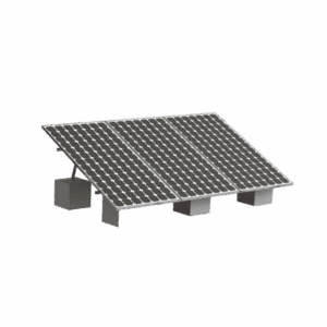 Montaje para 3 Panel Solar, Riel "8" de 4050mm para Módulos con Espesor de 35mm, Velocidad de Viento Máx. 136km/h (20° a 45°)   VEKTOR8R3M