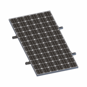 Kit De Minirieles Para Panel Solar Arreglo 1X1 Para Instalación Plano En Lámina   VEKTORMINIKIT1X1