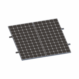Kit De Minirieles Para Panel Solar Arreglo 1X2 Para Instalación Plano En Lámina   VEKTORMINIKIT1X2