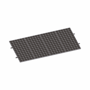 Kit De Minirieles Para Panel Solar Arreglo 1X4 Para Instalación Plano En Lámina   VEKTORMINIKIT1X4