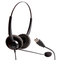 VT1000-OmniRJ9-D-02, Diadema binaural, Conector RJ9 para teléfonos Cisco