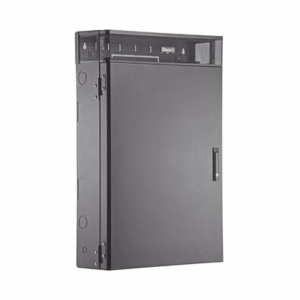 Gabinete de Montaje en Pared TrueEdge™, Con 3 UR para Equipo Activo y 3 UR para Paneles de Parcheo, Fabricado en Acero, Color Negro  WME3BL