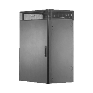 Gabinete de Montaje en Pared TrueEdge™, Con 9 UR para Equipo Activo y 9 UR para Paneles de Parcheo, Fabricado en Acero, Color Negro  WME9BL