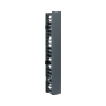 Organizador Vertical NetRunner, Sencillo (Solo Frontal), Para Rack Abierto de 45 Unidades, 4.9in de Ancho, Color Negro  WMPVF45E