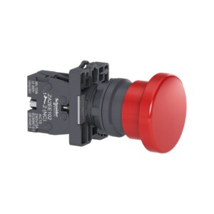 BOTÓN PULSADOR TIPO HONGO, 40MM, 1NC, ROJO, XA2EC42 SCHNEIDER ELECTRIC