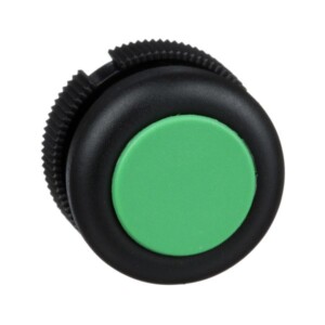 CABEZA REDONDA PARA PULSADOR, RETORNO POR RESORTE, VERDE CON CAPUCHÓN. XACA9413 SCHNEIDER ELECTRIC