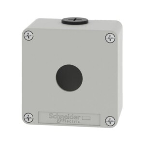 ESTACIÓN DE CONTROL VACÍA, ALEACIÓN DE ZINC, GRIS, 1 ORIFICIO, 22MM. XAPD1201 SCHNEIDER ELECTRIC