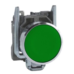 Pulsador rasante verde XB4, 22mm, 1NA. XB4BA31 Schneider Electric  XB4BA31