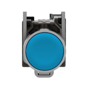 PULSADOR AZUL, RETORNO RESORTE NIVELADO. XB4BA61 SCHNEIDER ELECTRIC