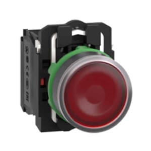 Pulsador luminoso LED 120VCA. 1NA+1NC. XB5AW34G5 Schneider Electric  XB5AW34G5