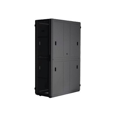 Gabinete FlexFusion™ XGL (Light) para Centros de Datos, 42 UR, 600 mm de Ancho, 1200 mm de Profundidad, Fabricado en Acero, Color Negro  XGL64222B