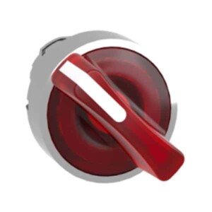 CABEZA PARA SELECTOR LUMINOSO ZB4, 2 POSICIONES ROJO, Ø22. ZB4BK1243 SCHNEIDER ELECTRIC