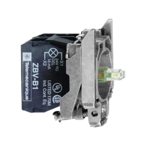 CUERPO PARA BOTÓN DE CONTROL, LED VERDE, 1NA + 1NC, 14MA, ZB4BW0G35 SCHNEIDER ELECTRIC