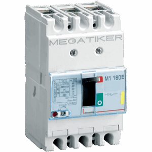 Interruptor termomagnético M1 160E, 3 polos, 100 A   T713E100