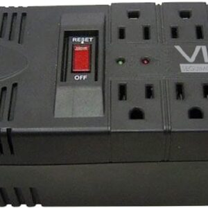 REGULADOR VICA T-02 DE 1200VA/700W 8 CONTACTOS PROTECTOR DE LÍNEA TELEFÓNICA GARANTÍA 5 AÑOS
