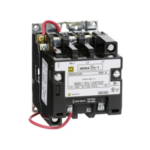 NEMA Contactor, Type S, nonreversing, Size 1, 27A, 10 HP at 575 VAC, 3 phase, up to 100 kA, 3 pole, 120 VAC coil, open 8502SCO2V02S