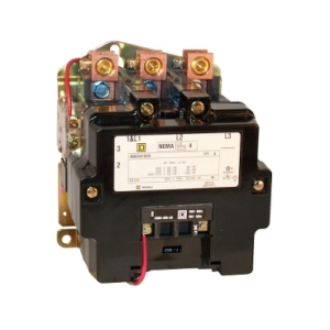 NEMA Contactor, Type S, nonreversing, Size 4, 135A, 1 phase, up to 100 kA, 2 pole, 120 VAC coil, open 8502SFO1V02