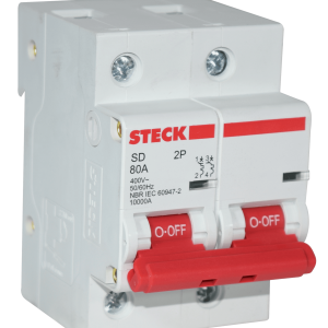 INTERRUPTOR TERMOMAGNETICO 2P 80A 10kA SDD2C80